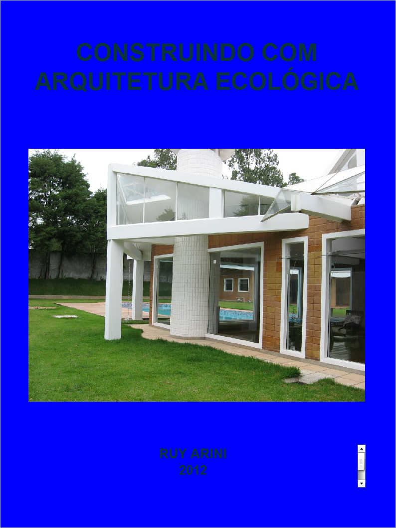 CONSTRUINDO COM ARQUITETURA ECOLGICA