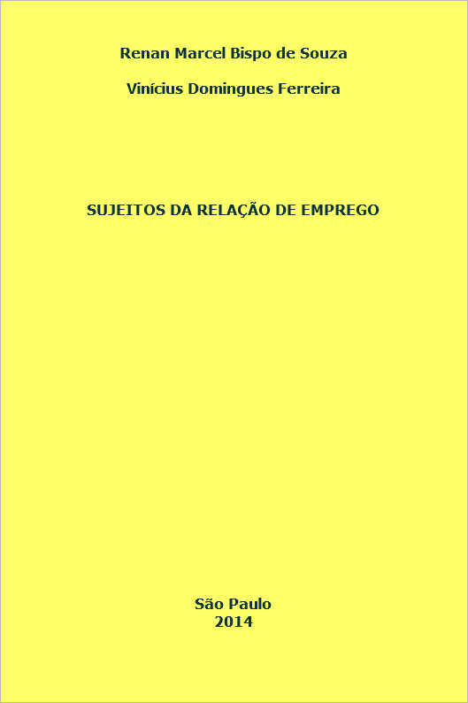 Sujeitos da relao de emprego