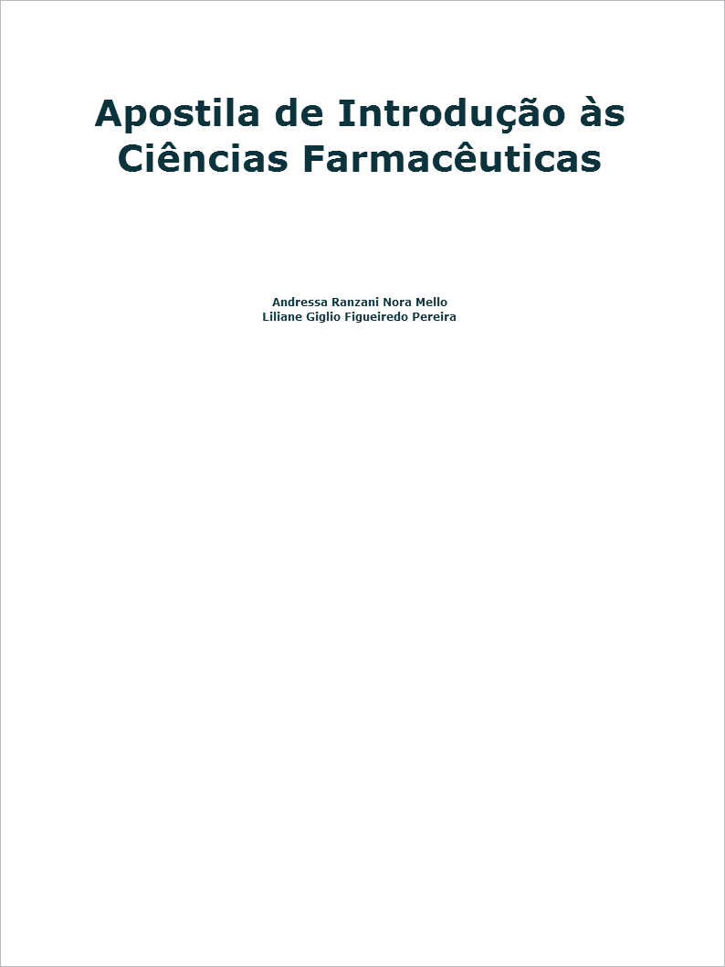 Apostila de Introduo s Cincias Farmacuticas